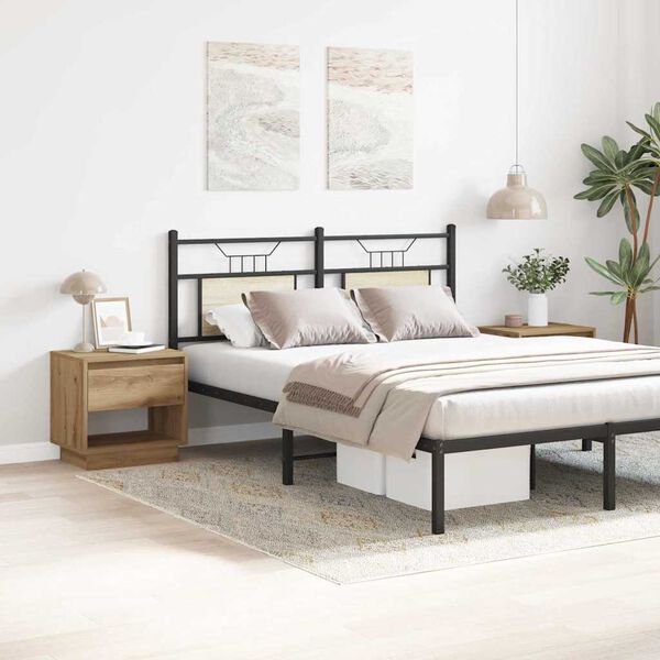 vidaXL Nattbord 2 pcs Artisan Eik 45 x 34 x 44 cm Konstruert tre