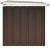 vidaXL Oppbevaringsboks for hagen brun 109x67x65 cm