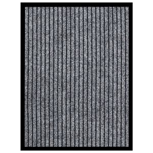 vidaXL D&oslash;rmatte stripet gr&aring; 40x60 cm