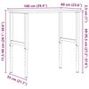 vidaXL Arbeidsbenk 100x(55-60)x(71,5-98) cm heltre b&oslash;k