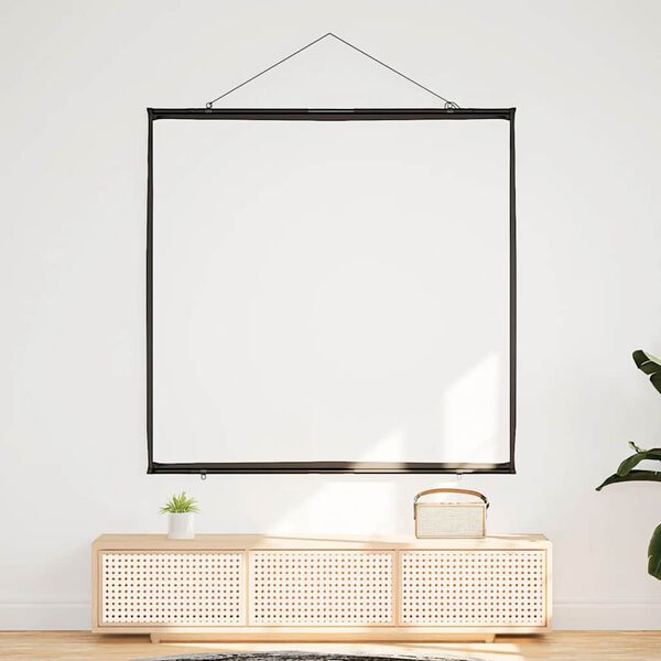 vidaXL Projeksjonsskjerm vegghengende 72 tommer 1:1