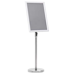 vidaXL Plakatstativ A3 s&oslash;lv aluminiumslegering