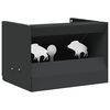 vidaXL Kulefanger boks Svart 29 x 22 x 20 cm St&aring;l