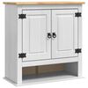 vidaXL Hengende skap med d&oslash;r Corona Hvit 70 x 33 x 71,5 cm Massiv furu