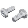 vidaXL Hodeskrue 2 pcs s&oslash;lv M6 x 15 mm St&aring;l