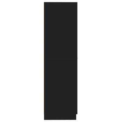 vidaXL Apotekskap svart 30x42,5x150 cm sponplater