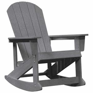 vidaXL Adirondack gyngestol Lysegrå 73.5 x 92 x 90cm HDPE