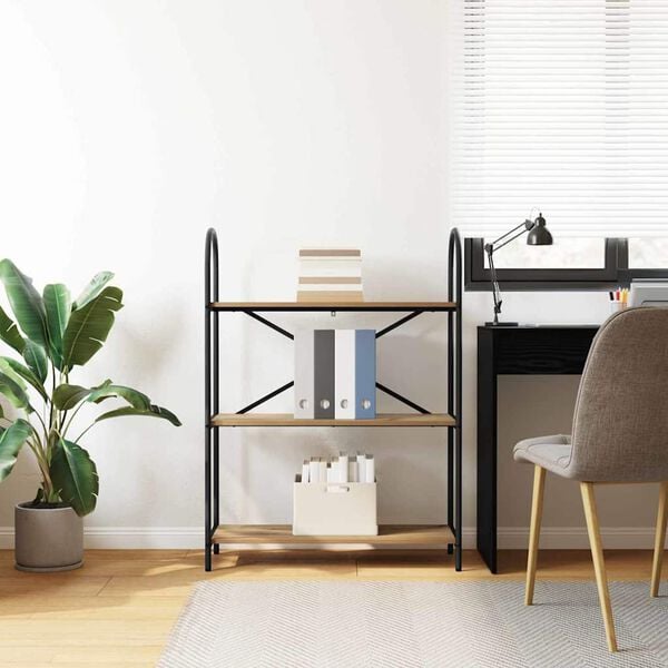 vidaXL Bokhylle Artisan Eik 80 x 30 x 109 cm Konstruert tre