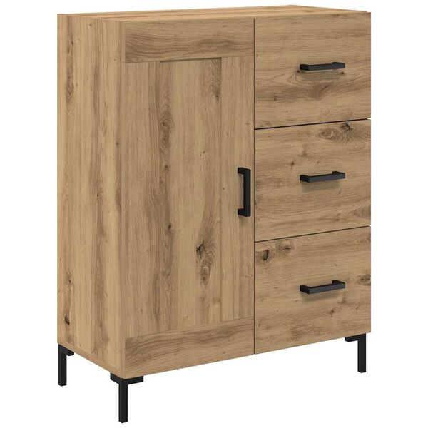 vidaXL Serviesskap artisan eik 69.5 x 34 x 90 cm Konstruert tre