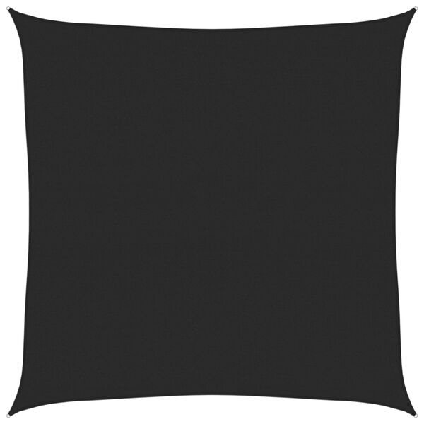 vidaXL Solseil 160 g/m&sup2; svart 6x6 m HDPE