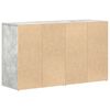 vidaXL Serviesskap med skuff Betonggr&aring; 120 x 36 x 69 cm Konstruert tre