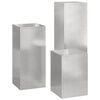 vidaXL Planteholder 3 pcs s&oslash;lv Rustfritt st&aring;l