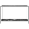 vidaXL Konsollbord svart 120x35x75 cm herdet glass