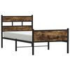 vidaXL Sengeramme uten madrass r&oslash;kt eik 100x190 cm konstruert tre
