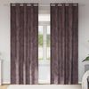 vidaXL Fl&oslash;yel Gardiner med gardiner 2 pcs Brun 260 x 140 cm Fl&oslash;yel