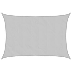 vidaXL Solseil lysegr&aring; 2,5x2 m 100% polyester oxford