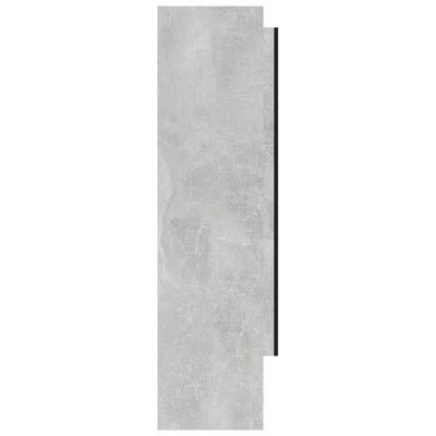 vidaXL Speilskap til bad 80x15x60 cm MDF betonggrå