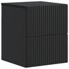 vidaXL Vegghengt Nattbord Svart 33 x 34,5 x 40 cm Konstruert tre