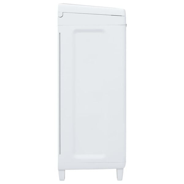 vidaXLSøppelbøtte for hage med 3 sekker mørkegrå 65x38x102 cm