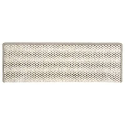 vidaXL Selvklebende trappematter sisal-utseende 15 stk 65x25 cm beige