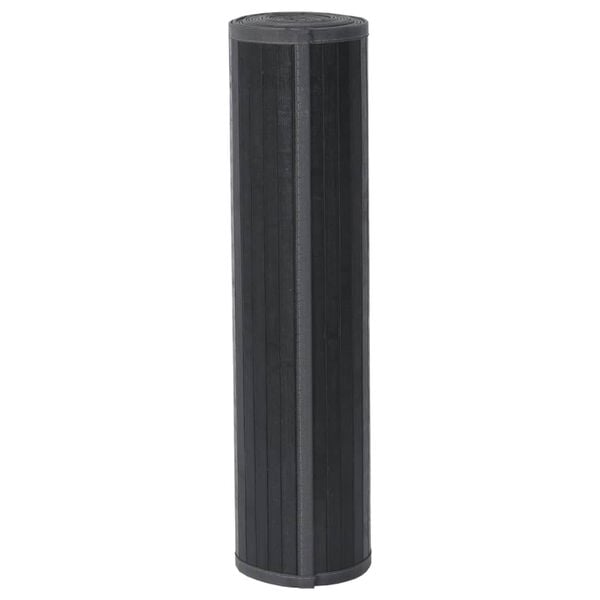 vidaXL Teppe rektangul&aelig;r gr&aring; 60x300 cm bambus