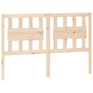 vidaXL Sengegavl 140,5x4x100 cm heltre furu