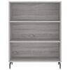 vidaXL Highboard gr&aring; sonoma 69,5x34x180 cm konstruert tre