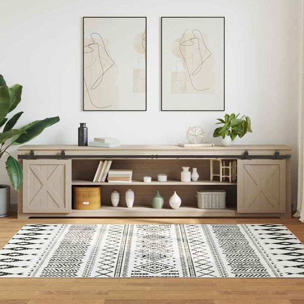 vidaXL Skyved&oslash;rsett for skap 244 cm karbonst&aring;l