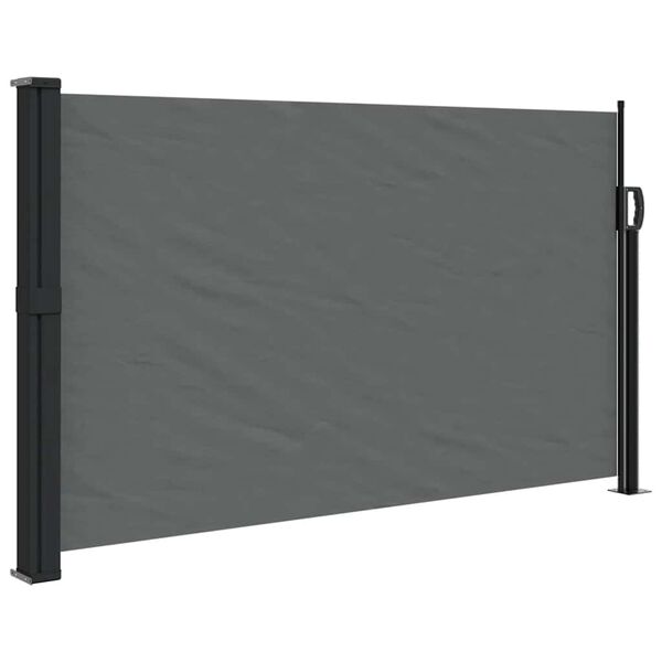 vidaXL Uttrekkbar sidemarkise antrasitt 120x600 cm