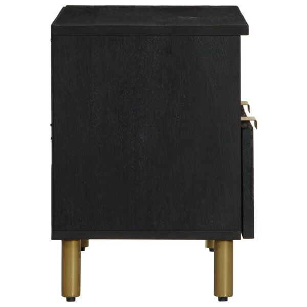 vidaXL TV-benk svart 70x33x46 cm konstruert tre