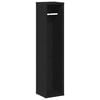 vidaXL Baderomsskap med rulleholder svart 20,5x20x90 cm