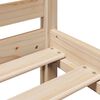 vidaXL Seng med bokhylle uten madrass 160x200 cm heltre furu