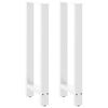vidaXL Barbordben hvite 2 stk 40x(100-101) cm st&aring;l
