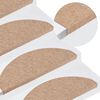 vidaXL Selvklebende trappematter 15 stk 65x22,5x3,5 cm beige