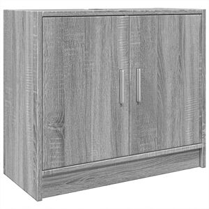 vidaXL Servantskap gr&aring; sonoma 63x29x55 cm konstruert tre