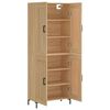 vidaXL Highboard sonoma eik 69,5x34x180 cm konstruert tre