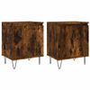 vidaXL Nattbord 2 stk r&oslash;kt eik 40x30x50 cm konstruert tre
