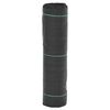 vidaXL Kontrollmatte for ugress svart 0,5x150 m PP