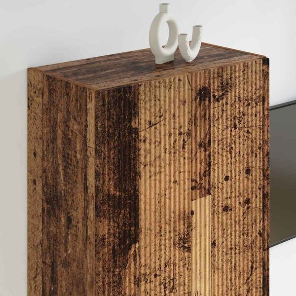 vidaXL TV Veggskap Gamle tre 59,5 x 31 x 100 cm Konstruert tre