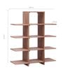 vidaXL Bokhylle 100x30x120 cm heltre teak