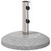 vidaXL Parasolfot for 40-50 mm stang 26.45 kg Gr&aring; for 40-50 mm Pole