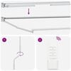 vidaXL Elektrisk Utrekkbar Markise Gul, Oransje og Hvit 3,5 x 2 m