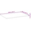 vidaXL Bordplate ubehandlet 100x50x2 cm heltre akasie