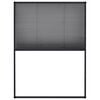vidaXL Plissert insektskjerm for vindu aluminium antrasitt 60x80 cm
