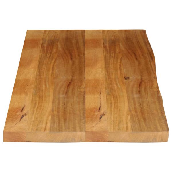 vidaXL Bordplate 140x60x3,8 cm naturlig kant heltre mango