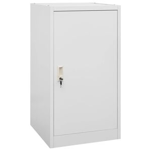 vidaXL Salskap lysegr&aring; 53x53x105 cm st&aring;l