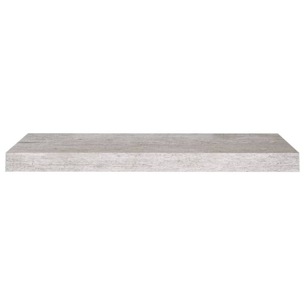 vidaXL Flytende vegghylle betonggrå 60x23,5x3,8 cm MDF