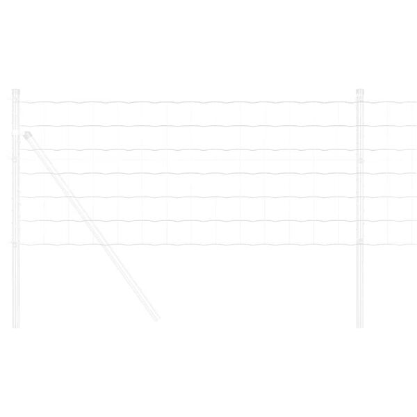 vidaXL Euro gjerde sølv 0.4 x 10 m Varmegalvanisert jern