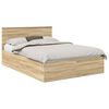 vidaXL Sengestamme Sonoma eik 150 x 200 cm Konstruert tre