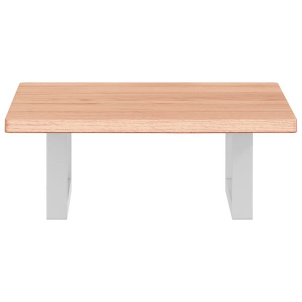 vidaXL Servanthylle veggmontert st&aring;l og heltre eik